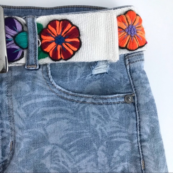 Boho Festival Embroidered Floral Belt - Picture 5 of 9